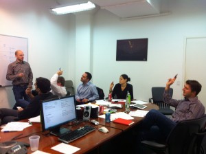 Team voting with planning poker cards